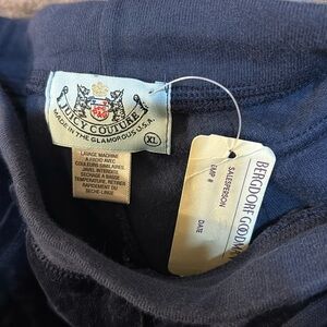 Vintage juicy couture velour sweats xl new with tags dark navy blue